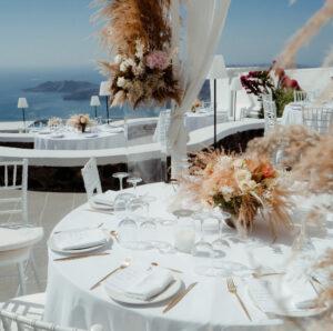Boho Chic Wedding at Santorini Gem