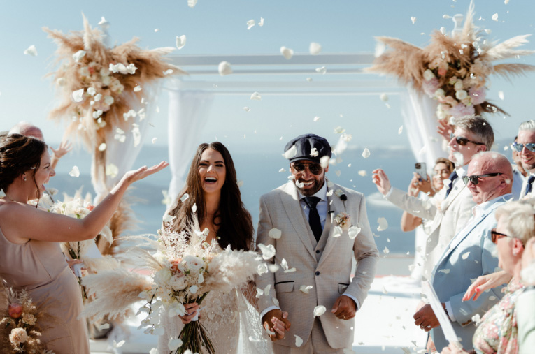 Gorgeous Wedding Photos at Santorini Gem